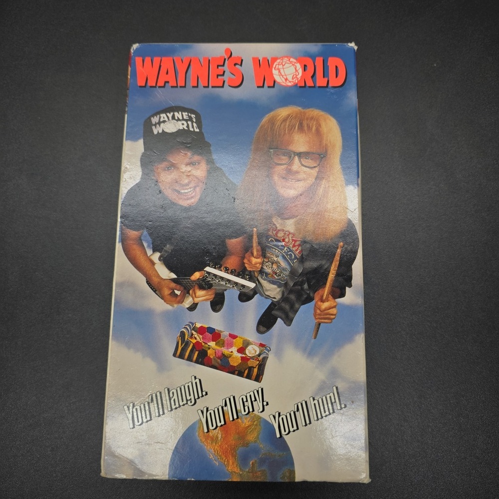 Wayne's World VHS 1992 Paramount Comedy Mike Myers Dana Carvey 32706